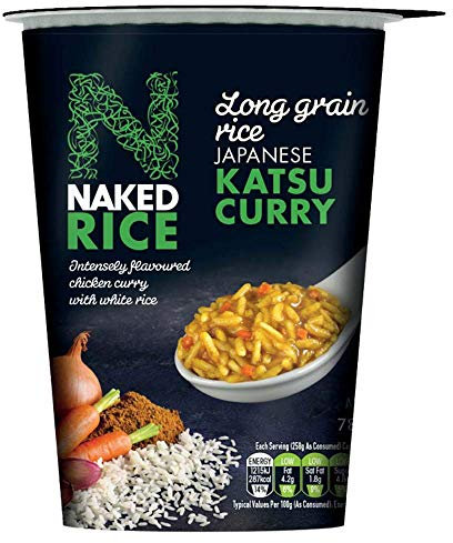 Naked Long Grain Rice Japanese Katsu Curry, 78g