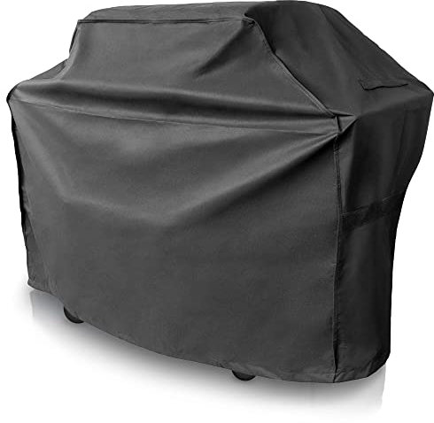 CoverUp! Grillabdeckung 145 x 61 x 115 cm – Premium Grill Abdeckhaube BBQ Cover witterungsbeständig – inkl. E-Book mit Rezepten - schwarz
