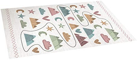 Alfombra de Vinilo Infantil Scandi, PVC reciclable, Antideslizante