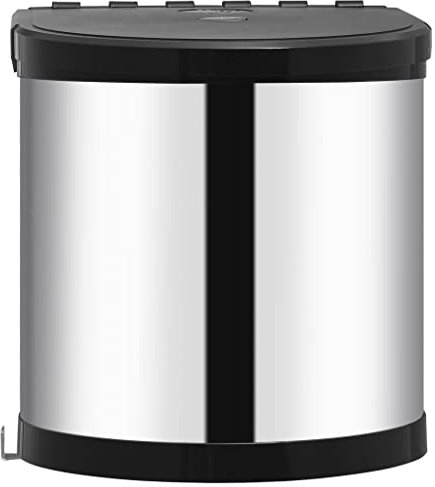 vidaXL Pattumiera da Incasso per Cucina in Acciaio Inossidabile 8 L