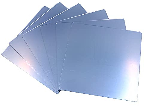 CENPEK 4-pack självhäftande spegel, 20 x 20 cm spegelplattor, flexibla spegelark i plast, 2 mm tjock akrylspegel, ramlös liten spegel för heminredning
