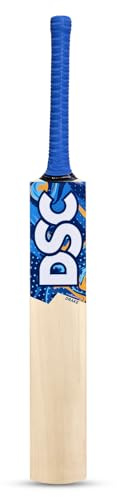 DSC Drake Cricket Bat för män och pojkar (beige, storlek - 5) | Material: Kashmir Willow | Lätt | Gratis skydd | Redo att spela | För mellanspelare