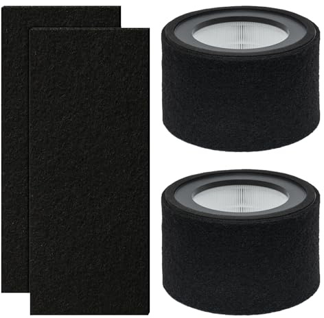 CHAMONNY EE-5068 Filter Replacement, Compatible with Crane EE-5068 and Etery jt-8115m Air Purifiers, Part# HS-1946, 2 Pack
