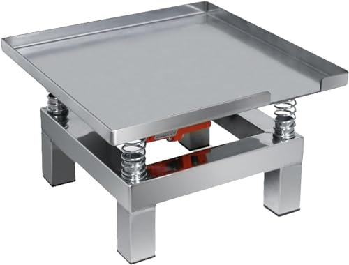 MAHWER Table vibrante en béton, compacteur de Vibrations Mesa, Banc d’essai de Vibrations, Petite Table vibrante en béton, Mini Table vibrante en Acier Inoxydable (Color : 220v)
