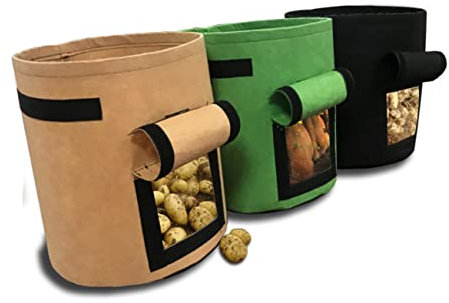 ORFOFE De Culture pour Pommes De Terre De Culture À Rabat en Tissu pour Pommes De Terre Carottes Tomates Oignons Noir 35 X 45 Cm