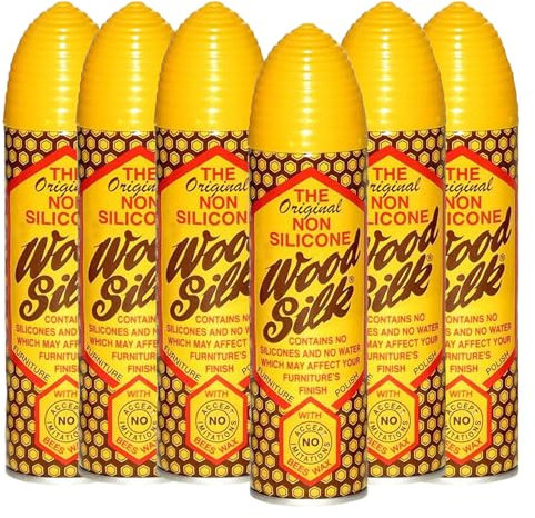 Aristowax Wood Silk Polish Bees Wax (Pack of 6) - Wood Polish & Furniture Wax - Ultimate Cleaning Products for Furniture Care - Beeswax Polish for Wood - Furniture Polish Spray - Plus Cheeroo Magnet