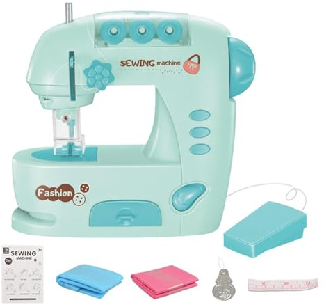 Gmokluytw Sewing Machine Toy - Sewing Kit for-Kids Ages 8-12 | Educational and Fun Craft Toy Suitable for Children 4 Years and Up for Beginners, Girls and Travel