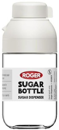 Salt Shakers for Kitchen | 8.4oz Coarse Salt Shaker | Measuring Quantitative Transparent Bottle for Sugar Powder Condiment Baking Coffee Travel Camping Restaurant