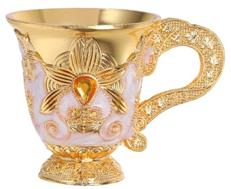 COLLBATH Copa De Mini Dorada Copa De Whisky y Licor De Metal Para Uso Doméstico y Fiestas Para Ocasiones Especiales