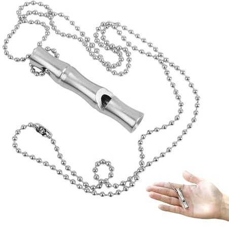 Stainless Steel Whistle,dog whistles for recall,Whistle Signal Whistle with Collar Dog Whistle High Decibel Emergency Whistles for Help Recall Dog Camping Survival High Decibel Emergency