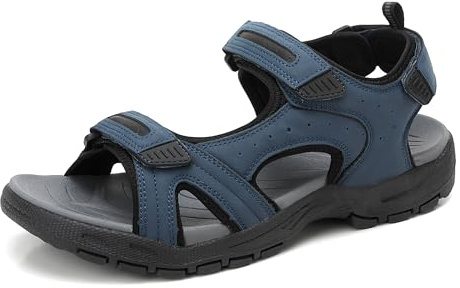 ARRIGO BELLO Sandali Uomo Estivi Sportivi Trekking Strappo Sandali Antiscivolo Spiaggia Scarpe per All'aperto Taglie 41-46(Blu,45)