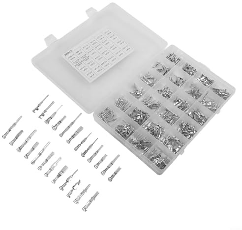 Kit de terminales de cable eléctrico de coche, surtido de conectores de crimpado de cobre estañado, terminales macho hembra para vehículos, tamaños de /./.8/2.2/2.8/3.5 mm