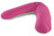 Theraline 51019802 Das Original Kissen hergestellt aus Bio-Stoffen inklusive Bezug, 190 cm, fuchsia/cappuccino