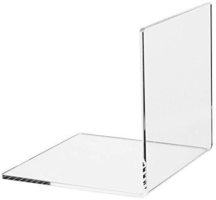 2 Stück Buchstütze/Buchständer/Buchaufsteller 150x150x150m aus Acrylglas
