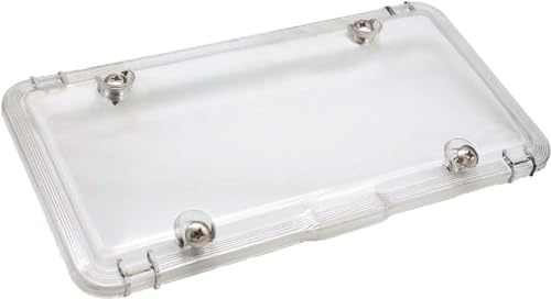 Luxe Shield, Premium Clear License Plate Cover incl Stainless Steel Screws | Durable and Weatherproof Clear License Plate Protector | One-of-a-Kind Design | Proudly Made in The USA