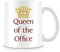 Behind The Glass - Queen of The Office - Printed Funny Mug - Great Gift/Present Idea, Ceramic, 11fl.oz.