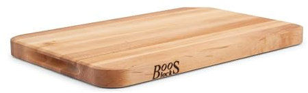 Boos Block Chop-N-Slice - Thick Maple Chopping Board - 18 x 12 x 1.25 Inches - Safe for Food Preparation