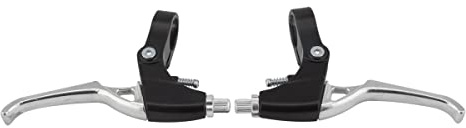 Clarks Cycle Systems CLK-2B V-Brake Alloy Brake Levers, Silver/Black, Pair
