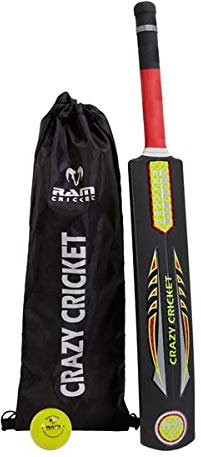 Ram Crazy Cricketschläger und Ball Set – Crazy Cricketschläger und Softee-Ball, Kwik, Quick, Beach, Park, 4