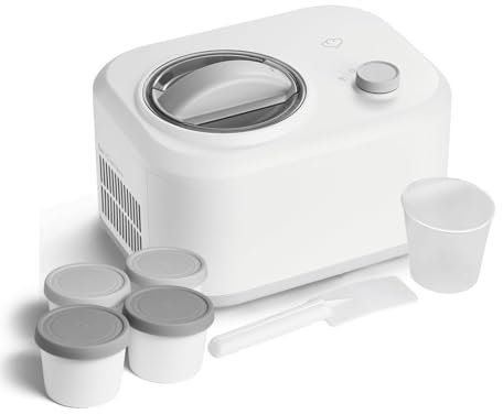 SPRINGLANE Heladera Eni 1 L con compresor autoenfriante de 100 W, incl. set de 4 contenedores de helados