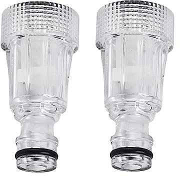 KerYuuryeeng Pack of 2 Water Filter for High Pressure Washer Washer Inlet Filter 3/4 Inch Connector Pressure Washer Gun Adapter for Most Electric High Pressure Cleaners