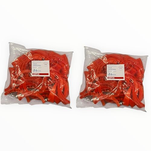 Cales Virgule pour Carrelage – 20 mm – Lot de 100 Pièces | Pose Précise & Uniforme | Réutilisables | Accessoires de Nivellement Sol & Mur | Plastique Résistant Pro