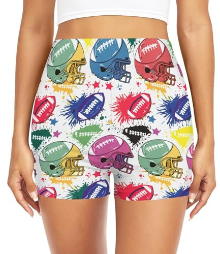 JUMBEAR Pantaloncini da bagno da donna a vita alta con coppa del campionato di pallacanestro pantaloncini da bagno pantaloncini da spiaggia pantaloncini da bagno costumi da bagno, A, XXL