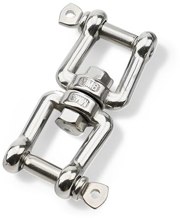 Ztolbriy Gancio Girevole Girella in Acciaio Inox per Sedia Appesa Altalena e Sacco da Punzonatura con Doppia estremità e Alta Resistenza agli Agenti Atmosferici