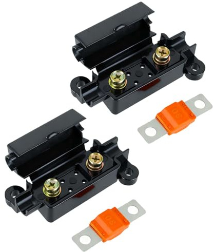 2 Stück Midi Sicherungshalter Und 30 Ampere Midi Sicherungen für Autos, LKWs, Baufahrzeuge, landwirtschaftliche Maschinen, Busse, Wohnwagen