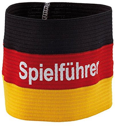 POWERSHOT Kapitänsbinde (Schwarz-rot-gelb)