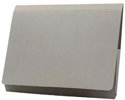 Exacompta Guildhall 14x10 Pocket Wallet, 315gsm, Foolscap - Grey, Pack of 50