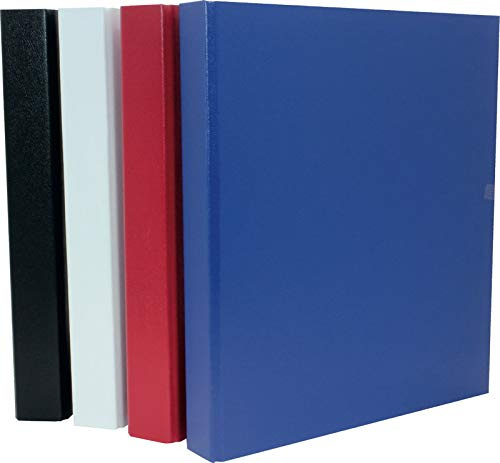 4 Ringbücher DIN A5 Ringbuch 2-Ring Ordner 1x rot blau schwarz weiß
