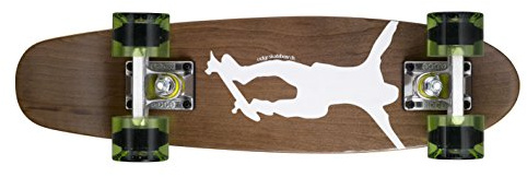 Ridge Skateboards Maple Mini Dark Dye - Longboard, Color Verde, Talla 22-Inch