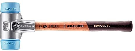 Halder 3101050 Simplex TPE-Soft-Face Mallet, Multi-Colour, 50 mm