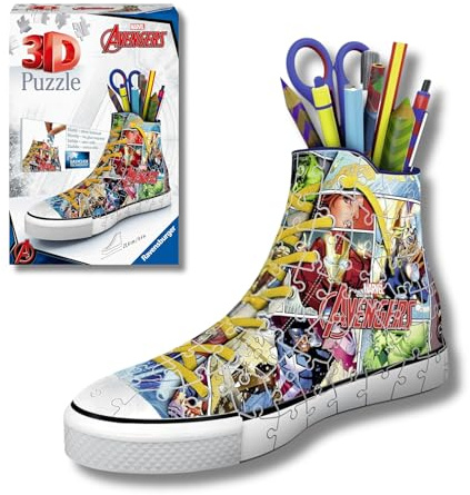 Ravensburger UK 12113 Marvel Avengers Comic Book Sneaker 3D Jigsaw Puzzle