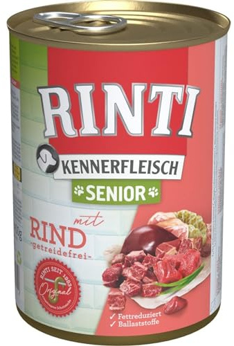 Rinti Kennerfleisch Senior Boeuf 400 g - Vous recevrez 12 paquets/; Contenu de l'emballage : 0,4 kg