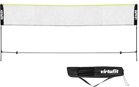 VirtuFit Rete da badminton e tennis, 510 cm, borsa per il trasporto inclusa