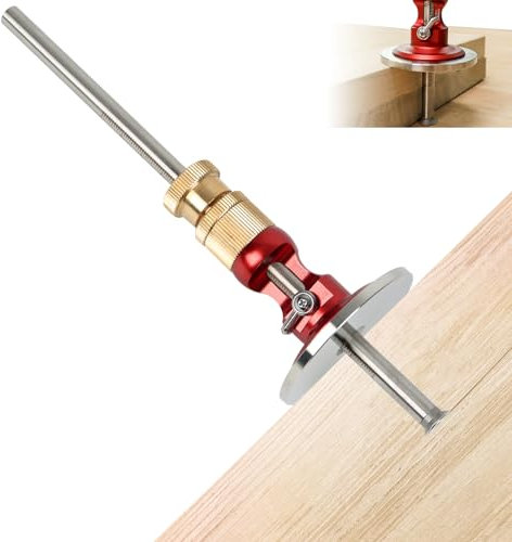 Marking Tool Marking Knife Wood Marking Gauge Wheel Marking Gauge Woodworking Wheel Marking Wheel Cutter for Hardwood (Red)