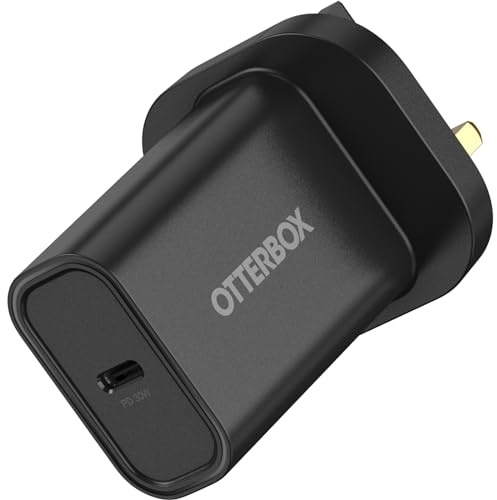 OtterBox Standard UK 30W USB-C PD Wall Charger, Fast Charger for Smartphone and Tablet, Drop Tested, Ultra Durable, Black, Non-Retail Packaging