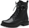 MARCO TOZZI Damen Stiefeletten zum Schnüren mit Nieten mit Reißverschluss, Schwarz (Black), 41 EU