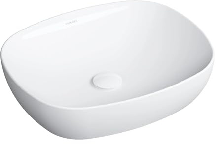 Omnires PORTLAND475BP, Lavabo da appoggio, 47 x 39 cm PORTLAND, White gloss