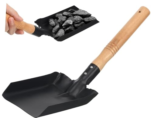 Milisten Pala Cuadrada para Pala De Hierro Multifunción Mango De Madera Práctica De Jardín
