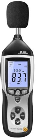 Fonometro digitale Misuratore di livello sonoro digitale da 30-130 DB, registratore USB con funzione dati per usi interni/esterni