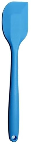 Spatola da Cucina in Silicone (Celeste) Flessibile Grande in Silicone, Resistente al Calore, Asporta dolcemente lasciando liscia ogni superfice antiaderente senza graffi