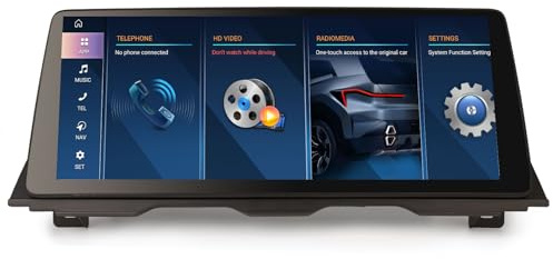 Erisin 12,3 Qualcomm 8-Core 8GB+128GB Android 14 Radio Coche Bluetooth GPS Navegador para BMW Serie 5 F10 F11 (2013-2016) Sistema NBT IPS iDrive Wireless CarPlay Android Auto WiFi Canbus iDrive DSP