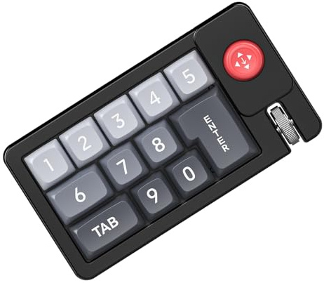 Manolyee Tastiera Programmabile RGB,Tastiera Programmable RGB Cablata | Tastierino Numerico Cablato Hot-Swappable Con Joystick Ergonomico Per Scrittura Produzione Musicale Streaming