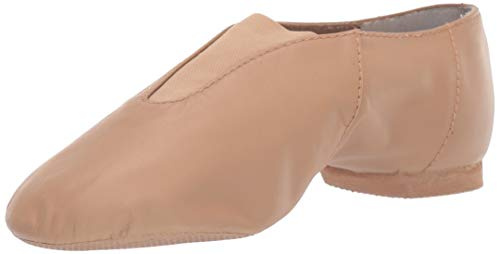 Bloch Dance Jazz Women Shoes, Super Jazz Leather with Strong Elastic Slip, High Durability, Neoprene stretch satin, Rubber Split Sole Leather, Flexibility, Spectators, Clogging, Step Dancing ( Tan, Size:5)
