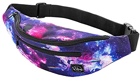 Vibe Bauchtasche Gürteltasche für Jungen, Mädchen & Kinder (Einhorn) - Fanny Pack Tasche, Hüfttasche, Handytasche für Festival, Party, Rave, Sport, Outdoor, Fitness, Fahrrad, Joggen