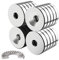 Wukong 20 Stück Neodym Magnete 15x3 mm Extra Stark mit Loch Groß, Magnet mit Schrauben Flach für Magnetplatte, Küche, Kühlschrank und Werkzeugraum