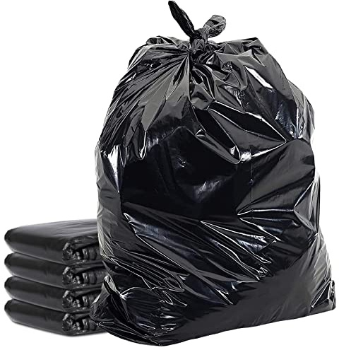 HOMESmith Extra Large & Extra Heavy Duty Refuse Sacks, Black Colour Bin Bags Pack of 100